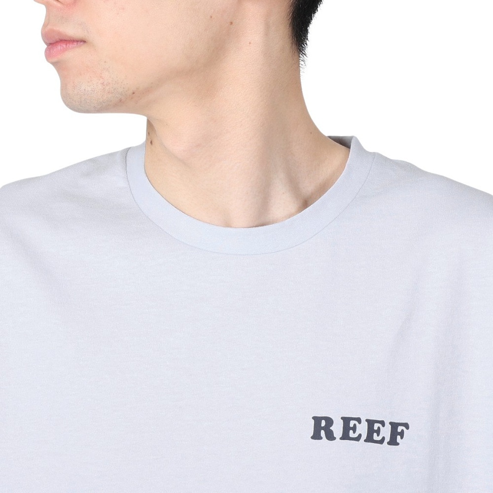 リーフ（REEF）（メンズ）半袖Tシャツ ライトブルー メンズ PINEAPPLE RFTEM2305-BLU 無地 ワンポイント