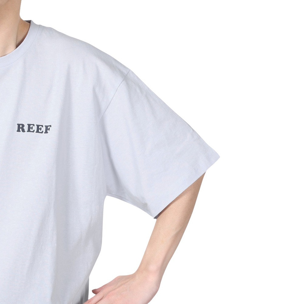 リーフ（REEF）（メンズ）半袖Tシャツ ライトブルー メンズ PINEAPPLE RFTEM2305-BLU 無地 ワンポイント