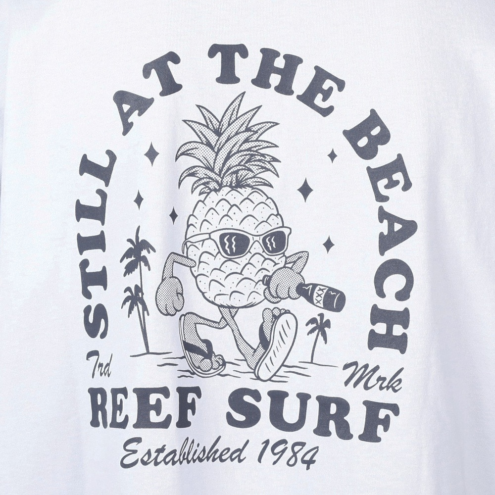 リーフ（REEF）（メンズ）半袖Tシャツ ライトブルー メンズ PINEAPPLE RFTEM2305-BLU 無地 ワンポイント