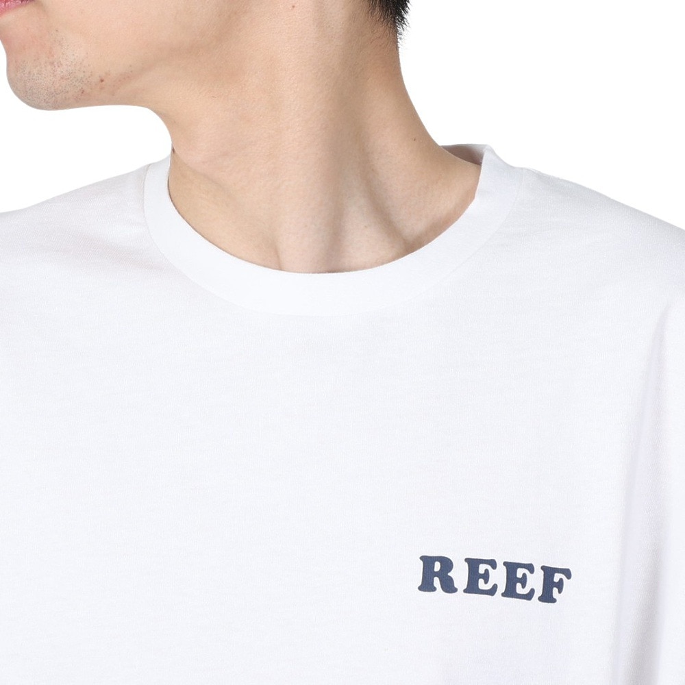 リーフ（REEF）（メンズ）半袖Tシャツ 白 ホワイト メンズ PINEAPPLE RFTEM2305-WHT 無地 ワンポイント
