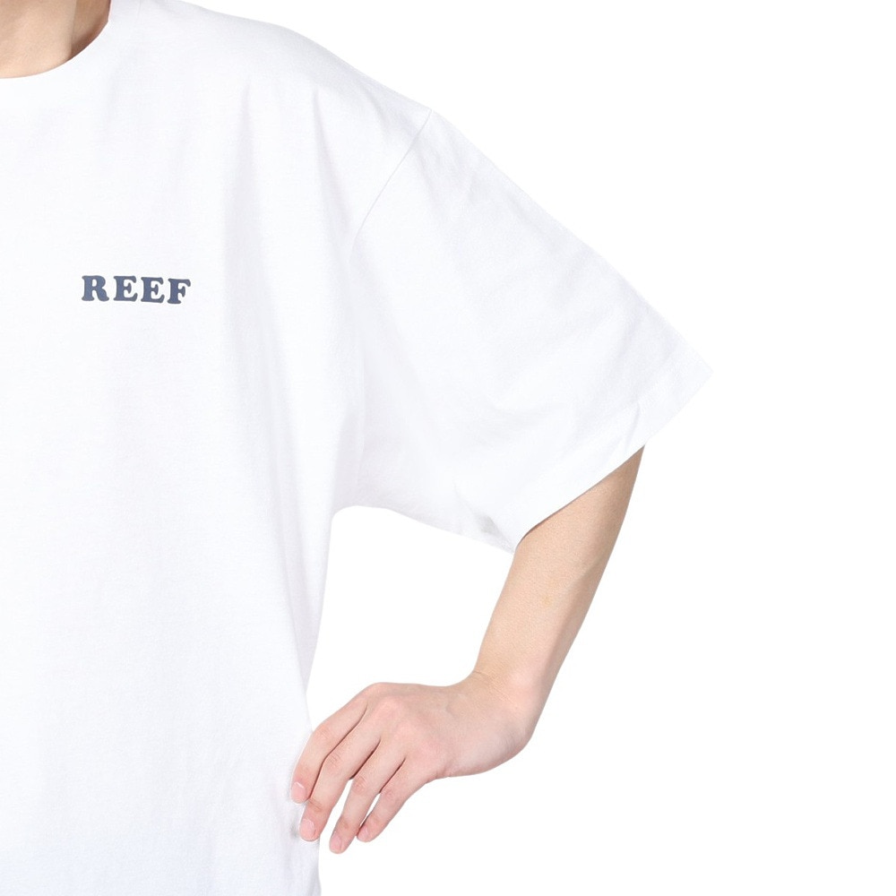 リーフ（REEF）（メンズ）半袖Tシャツ 白 ホワイト メンズ PINEAPPLE RFTEM2305-WHT 無地 ワンポイント