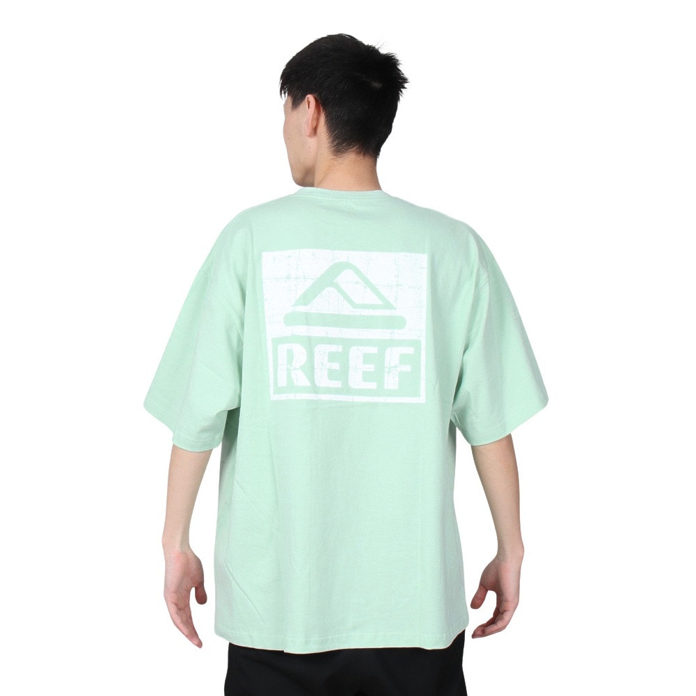 リーフ（REEF）（メンズ）半袖Tシャツ メンズ SQUARE LOGO RFTEM2306-GRN