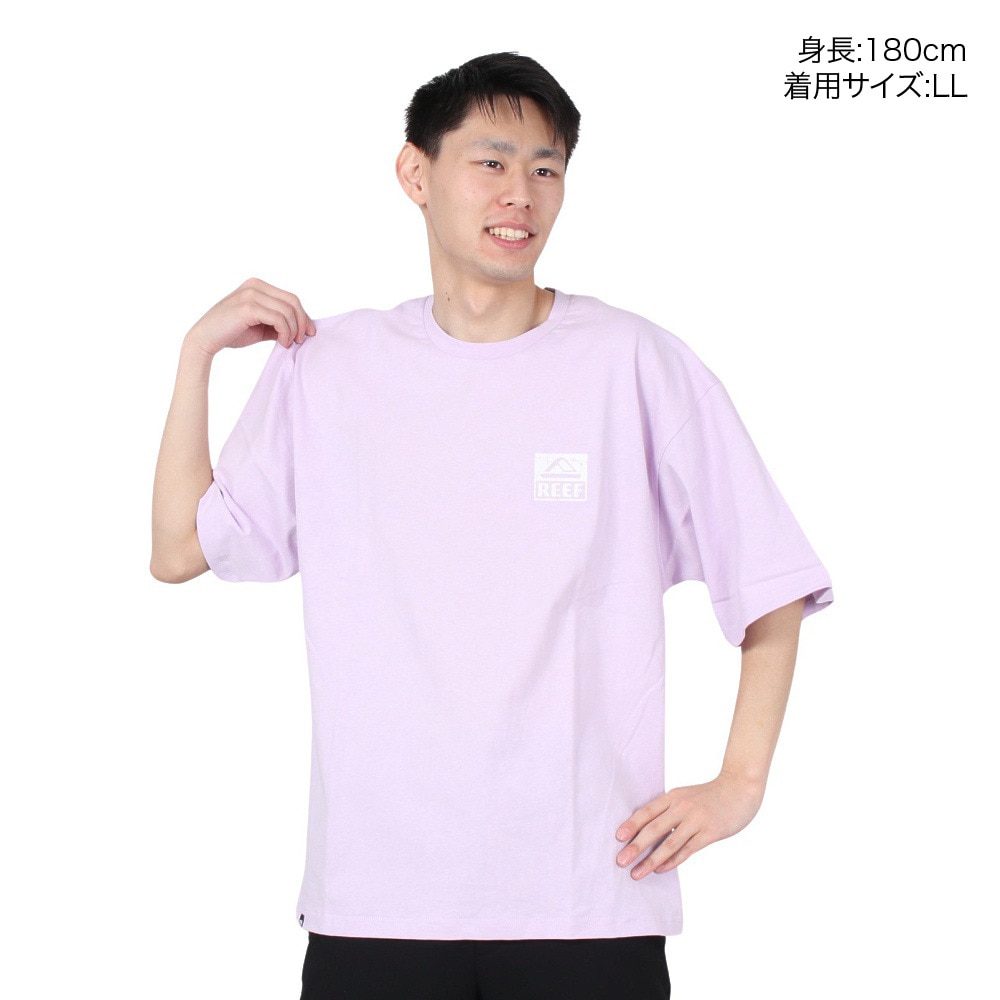 リーフ（REEF）（メンズ）半袖Tシャツ メンズ SQUARE LOGO RFTEM2306-PPL