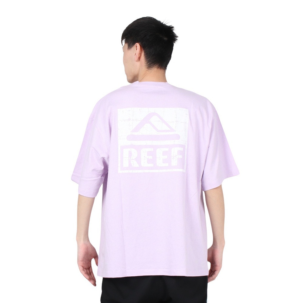 リーフ（REEF）（メンズ）半袖Tシャツ メンズ SQUARE LOGO RFTEM2306-PPL