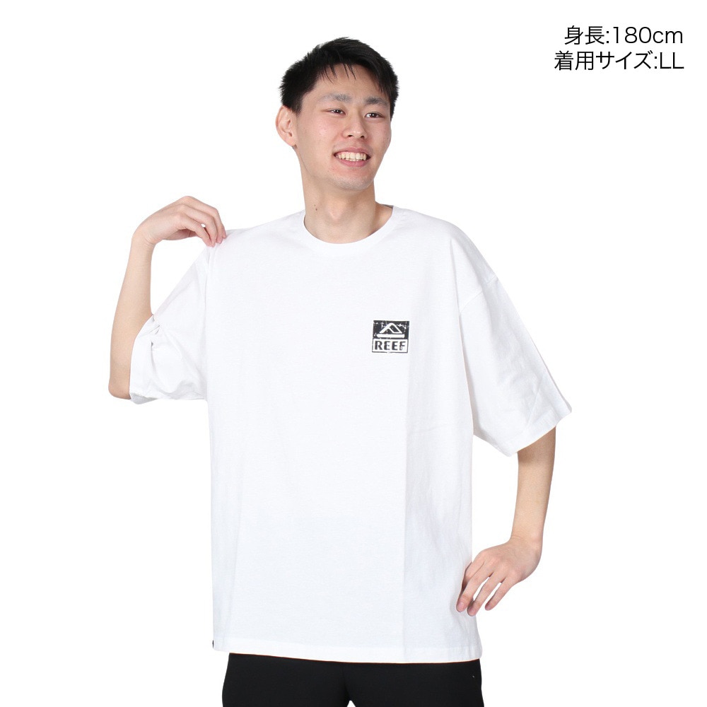 リーフ（REEF）（メンズ）半袖Tシャツ メンズ SQUARE LOGO RFTEM2306-WHT