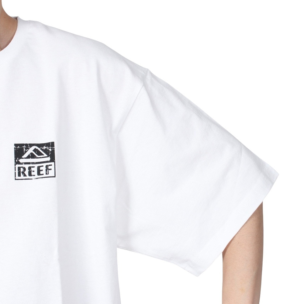 リーフ（REEF）（メンズ）半袖Tシャツ メンズ SQUARE LOGO RFTEM2306-WHT