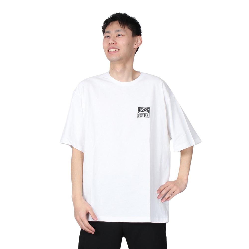 リーフ（REEF）（メンズ）半袖Tシャツ メンズ SQUARE LOGO RFTEM2306-WHT