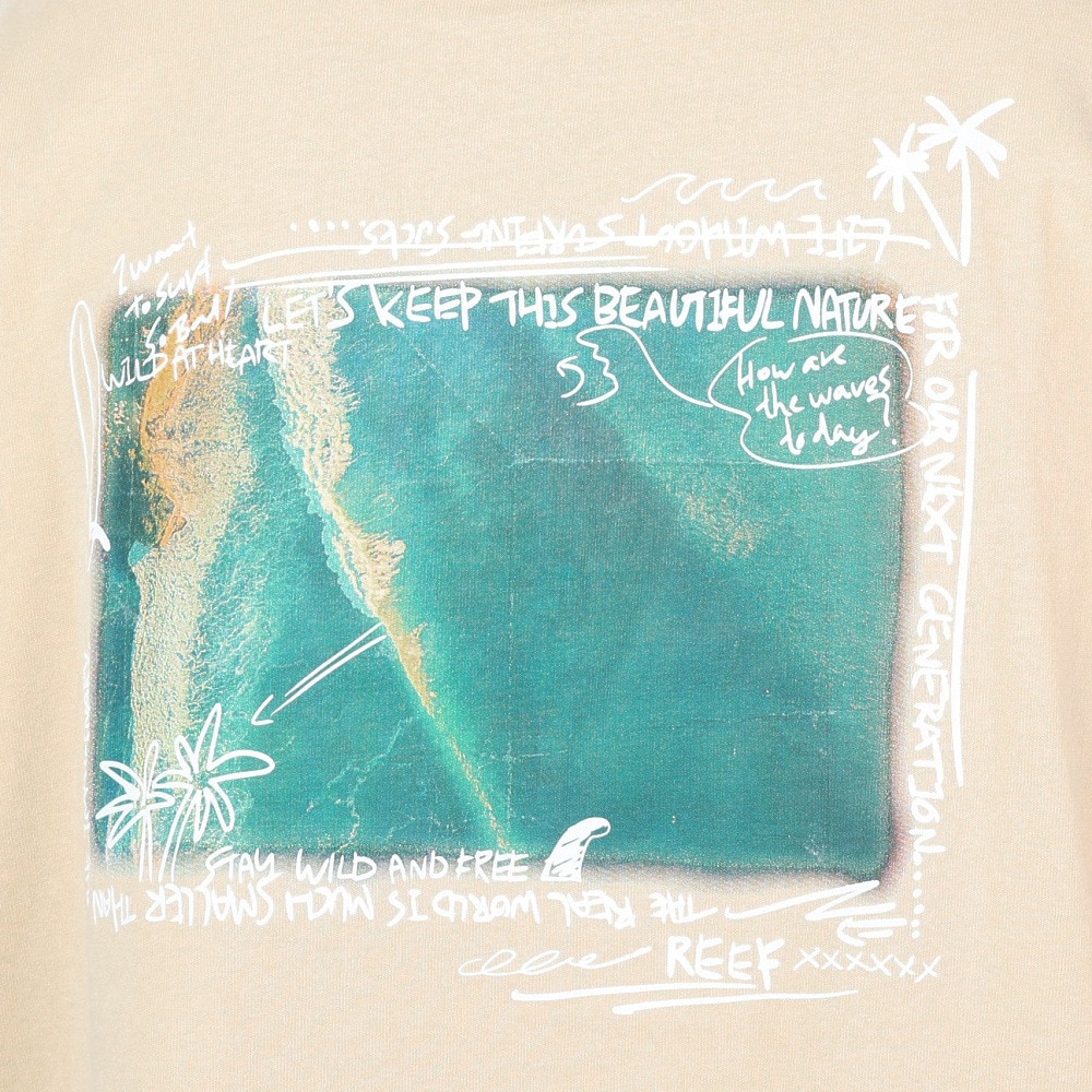 リーフ（REEF）（メンズ）半袖Tシャツ メンズ VIBE PHOTO RFTEM2308-BEG