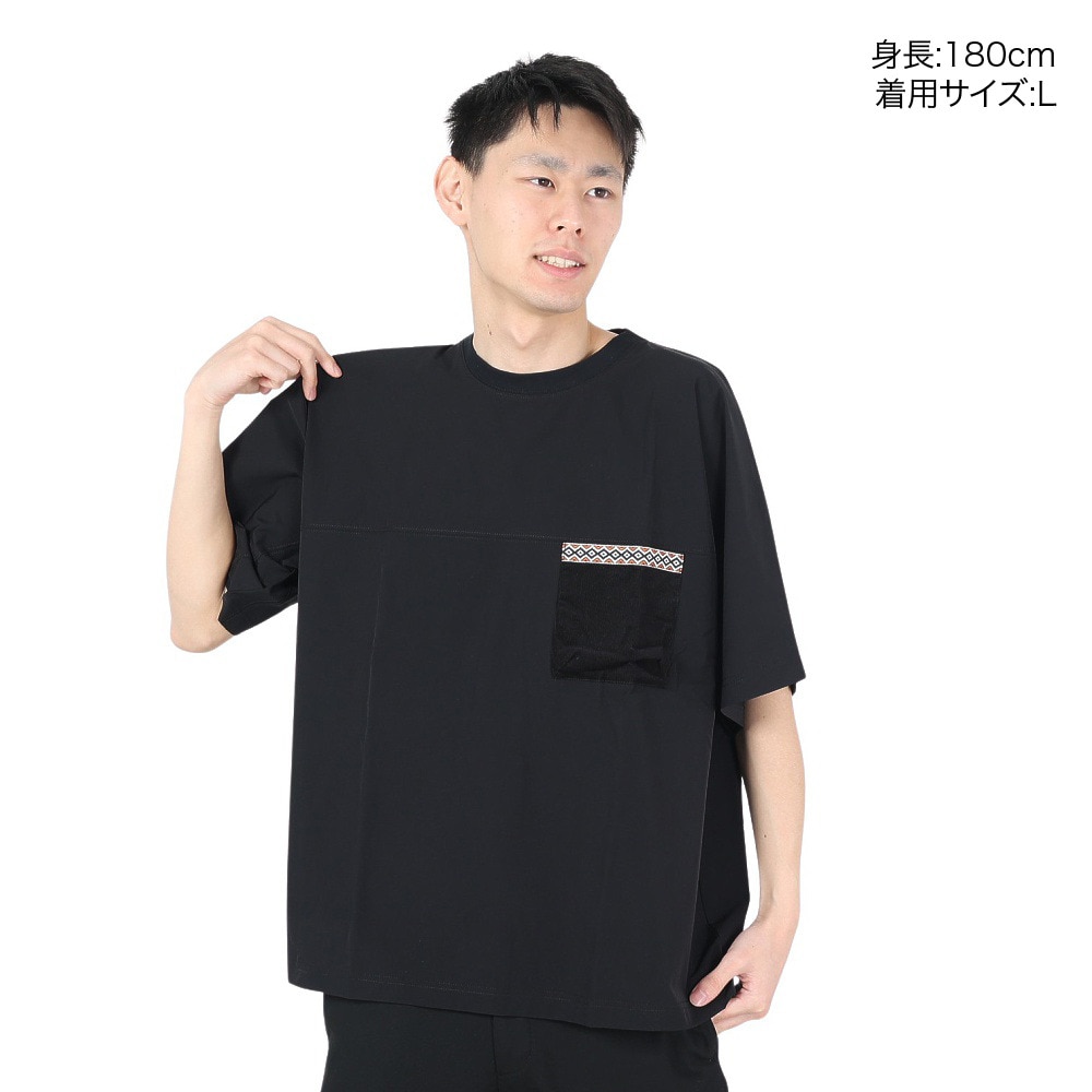 リーフ（REEF）（メンズ）半袖Tシャツ メンズ バックポケット ショートスリーブ RFTEM2309-BLK