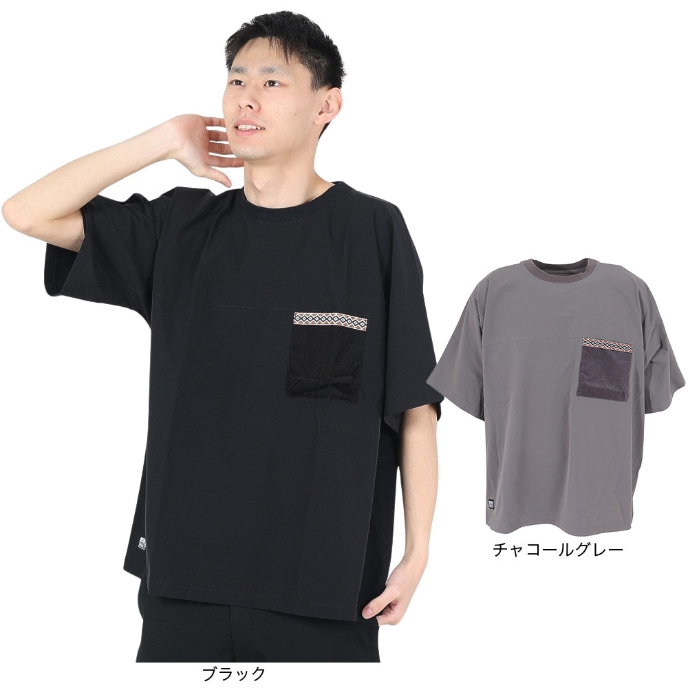 リーフ（REEF）（メンズ）半袖Tシャツ メンズ バックポケット ショートスリーブ RFTEM2309-BLK