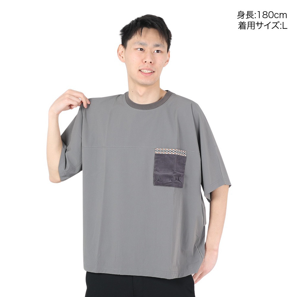 リーフ（REEF）（メンズ）半袖Tシャツ メンズ バックポケット ショートスリーブ RFTEM2309-C.GRY