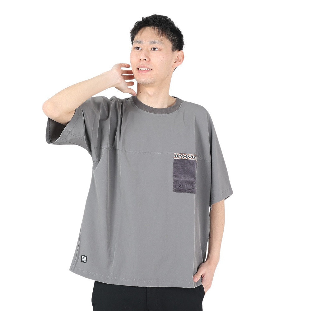 リーフ（REEF）（メンズ）半袖Tシャツ メンズ バックポケット ショートスリーブ RFTEM2309-C.GRY