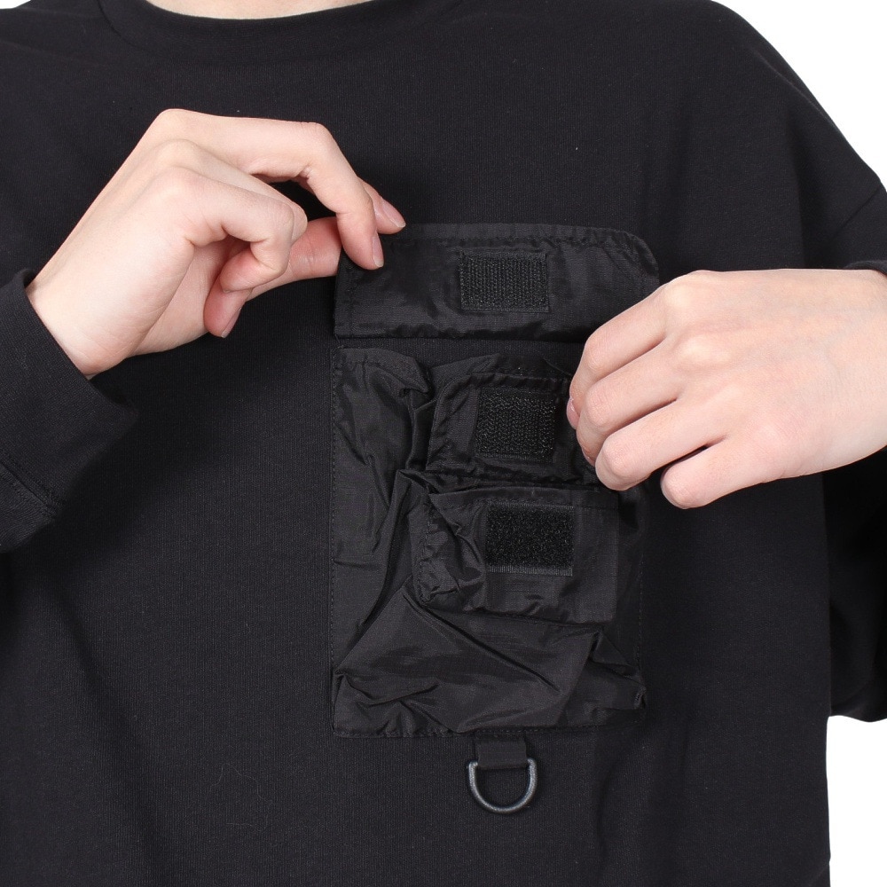 リーフ（REEF）（メンズ）長袖Tシャツ メンズ ポケット ロングスリーブ RFTEM2310-BLK