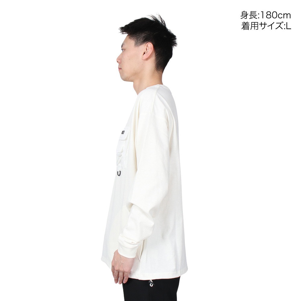 リーフ（REEF）（メンズ）長袖Tシャツ メンズ ポケット ロングスリーブ RFTEM2310-O.WHT