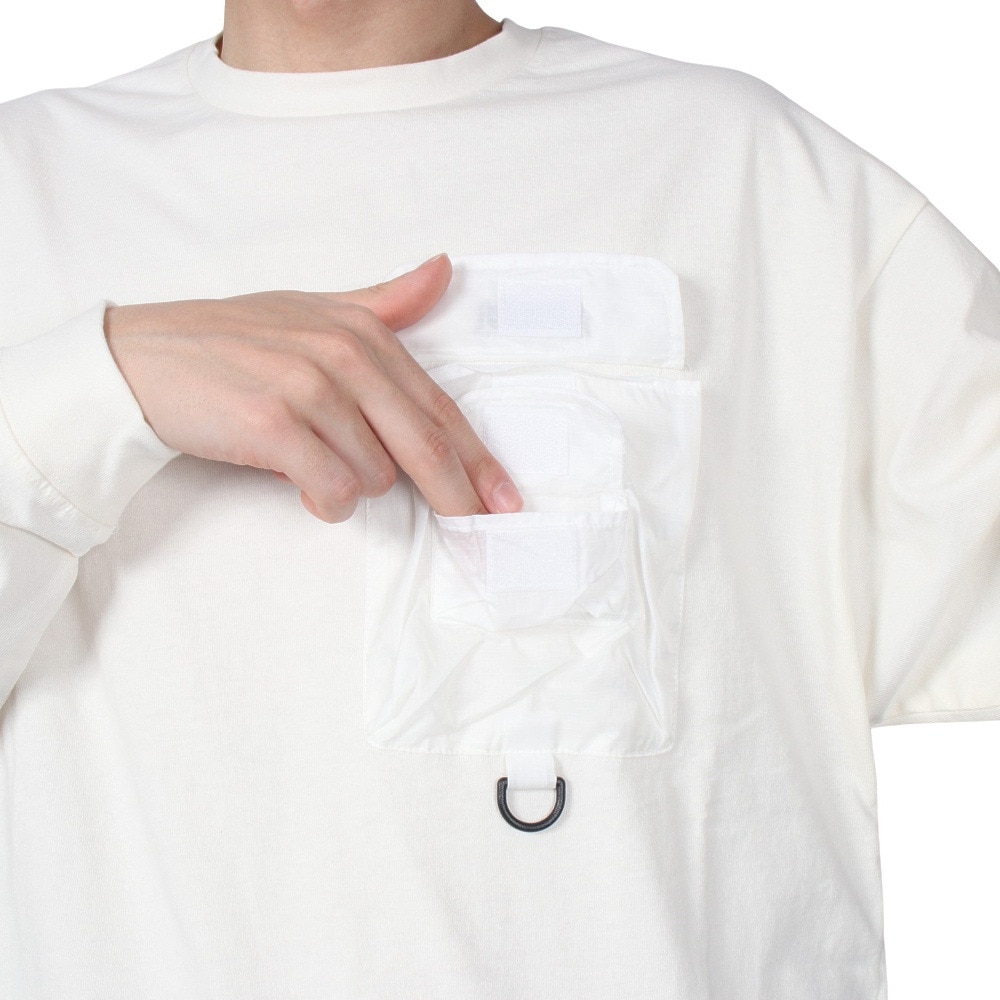 リーフ（REEF）（メンズ）長袖Tシャツ メンズ ポケット ロングスリーブ RFTEM2310-O.WHT