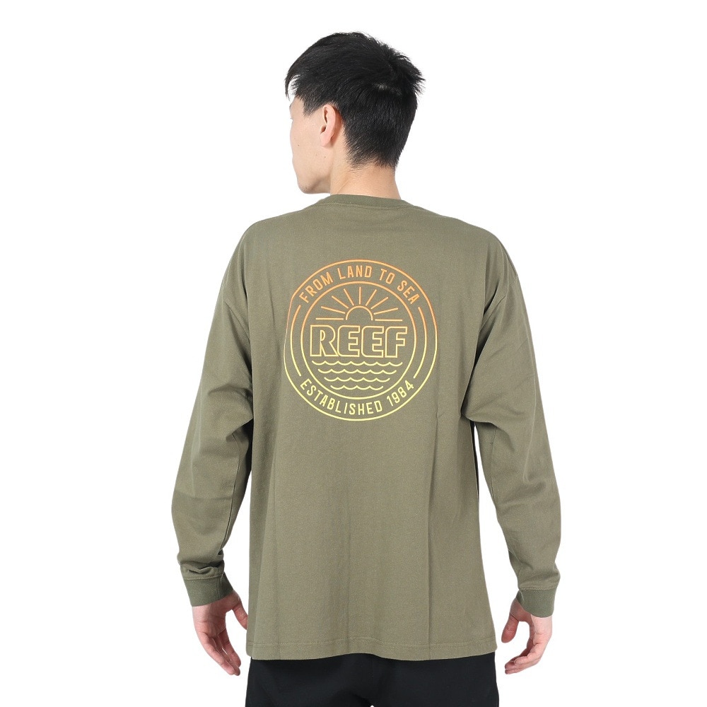 リーフ（REEF）（メンズ）長袖Tシャツ メンズ TO SEA RFTEM2315-OLV