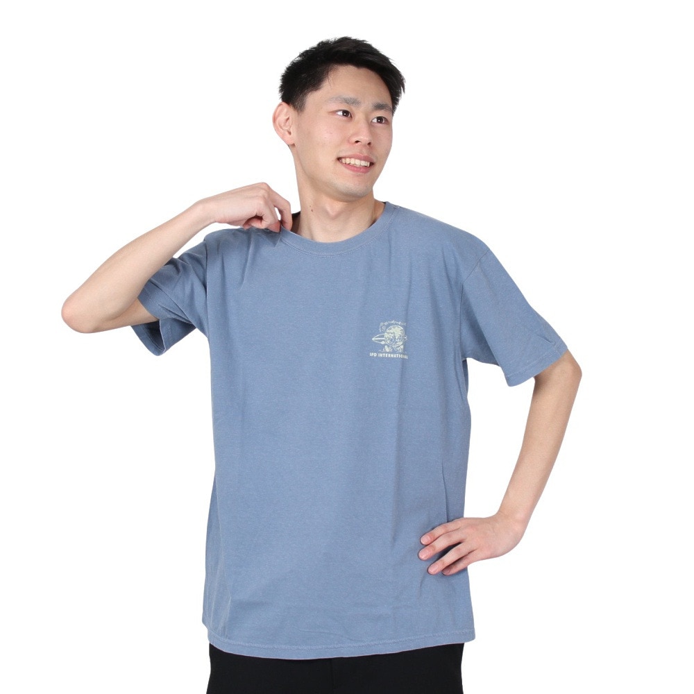 IPD（IPD）（メンズ）半袖Tシャツ メンズ CALM IN THE CHAOS IPDSS005CC-D.BLU
