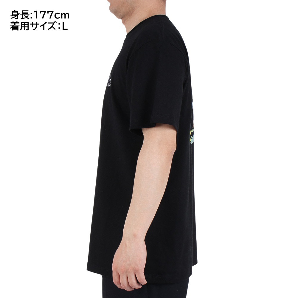 IPD（IPD）（メンズ）FLARE 半袖Tシャツ IPDSS005FL-BLK