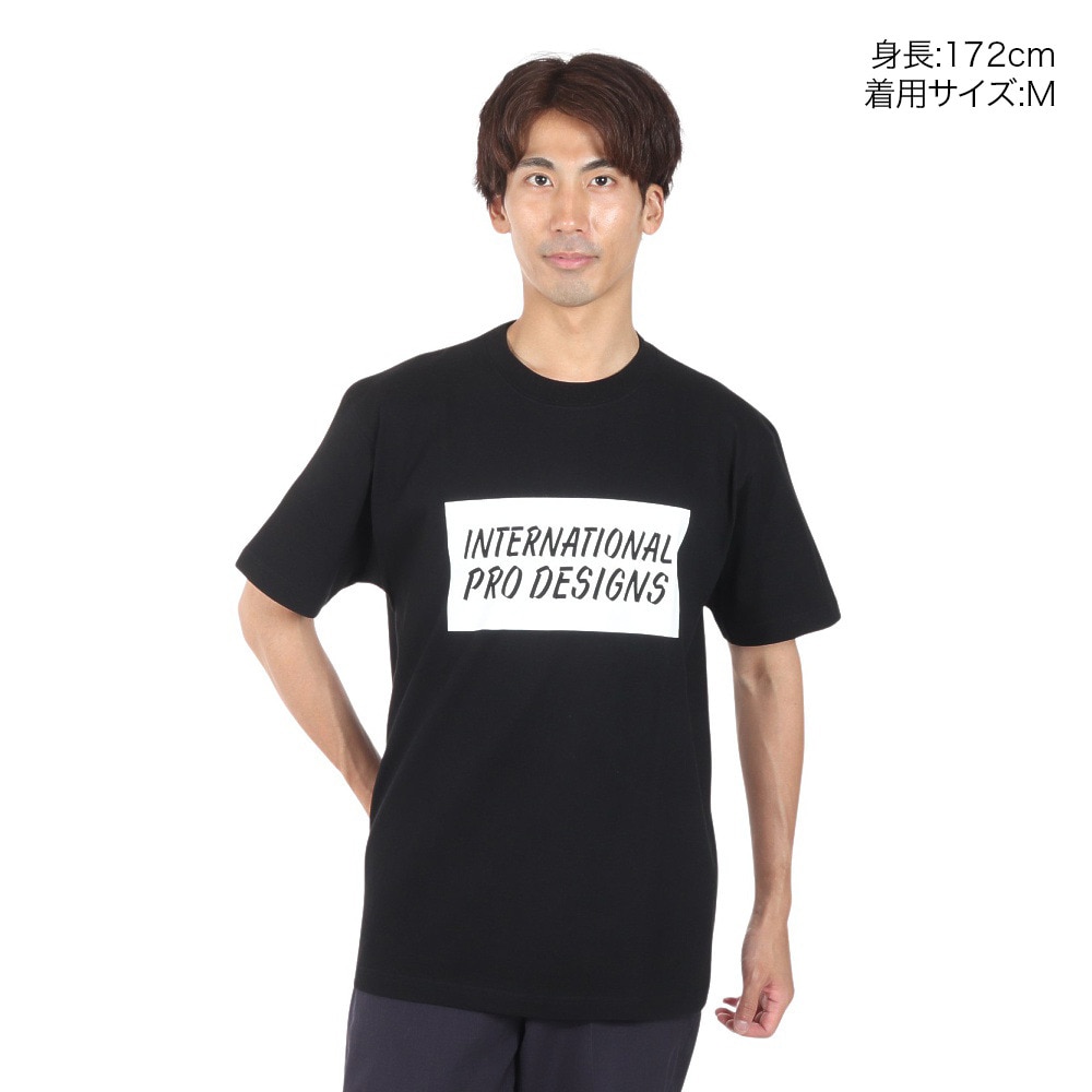 IPD（IPD）（メンズ）半袖Tシャツ メンズ DESIGNS IPDSS005IP-BLK