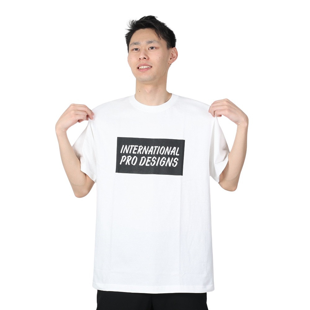 IPD（IPD）（メンズ）半袖Tシャツ メンズ DESIGNS IPDSS005IP-WHT