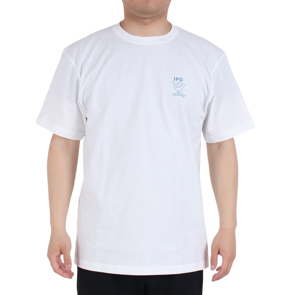 IPD（IPD）（メンズ）SHAKA EVERYDAY 半袖Tシャツ IPDSS005SE-WHT コットン プリント