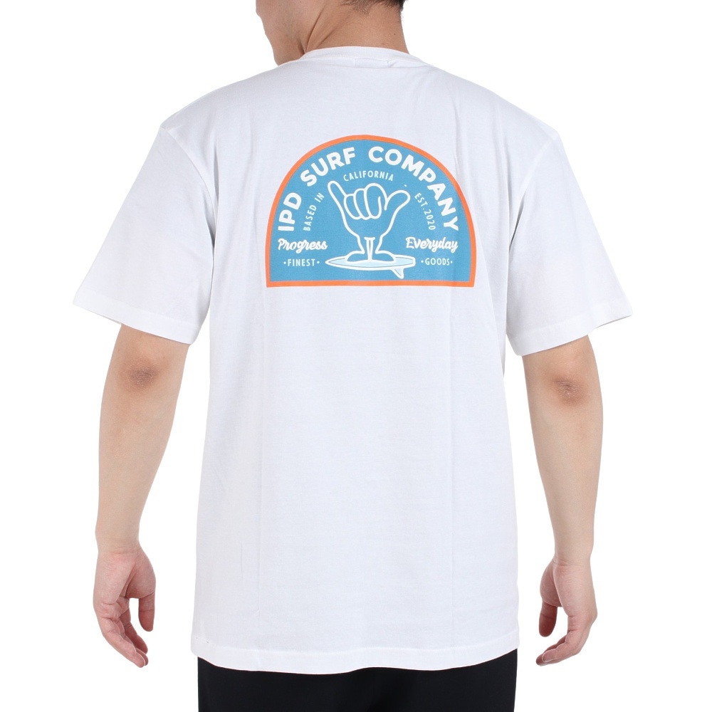 IPD（IPD）（メンズ）SHAKA EVERYDAY 半袖Tシャツ IPDSS005SE-WHT コットン プリント