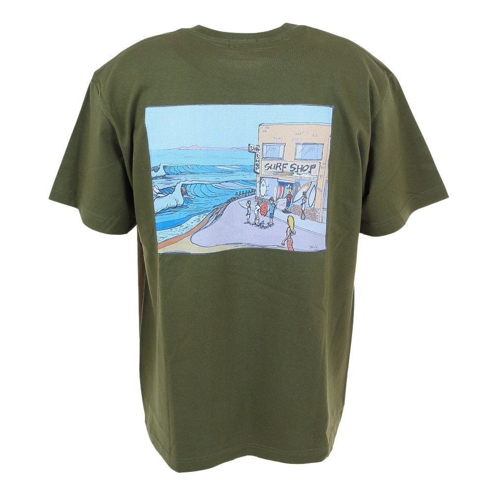 IPD（IPD）（メンズ）半袖Tシャツ メンズ SURF SHOP IPDSS005SS-OLV
