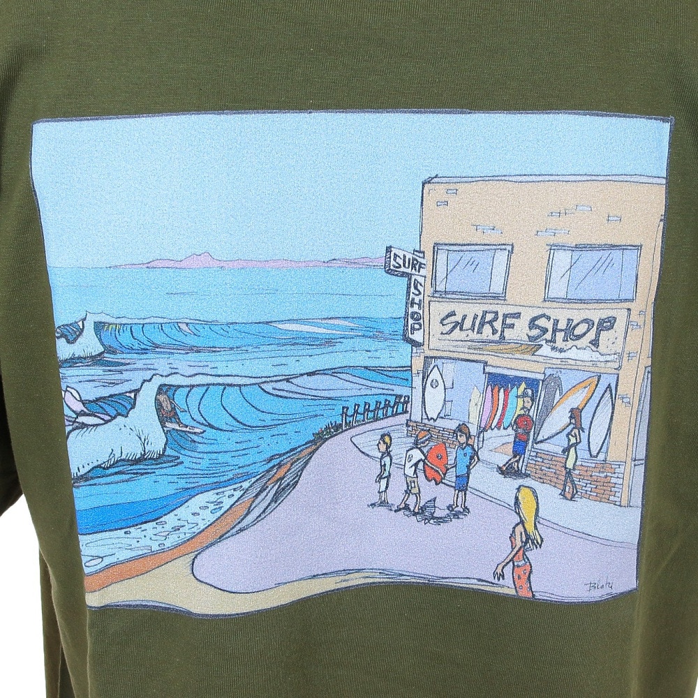 IPD（IPD）（メンズ）半袖Tシャツ メンズ SURF SHOP IPDSS005SS-OLV