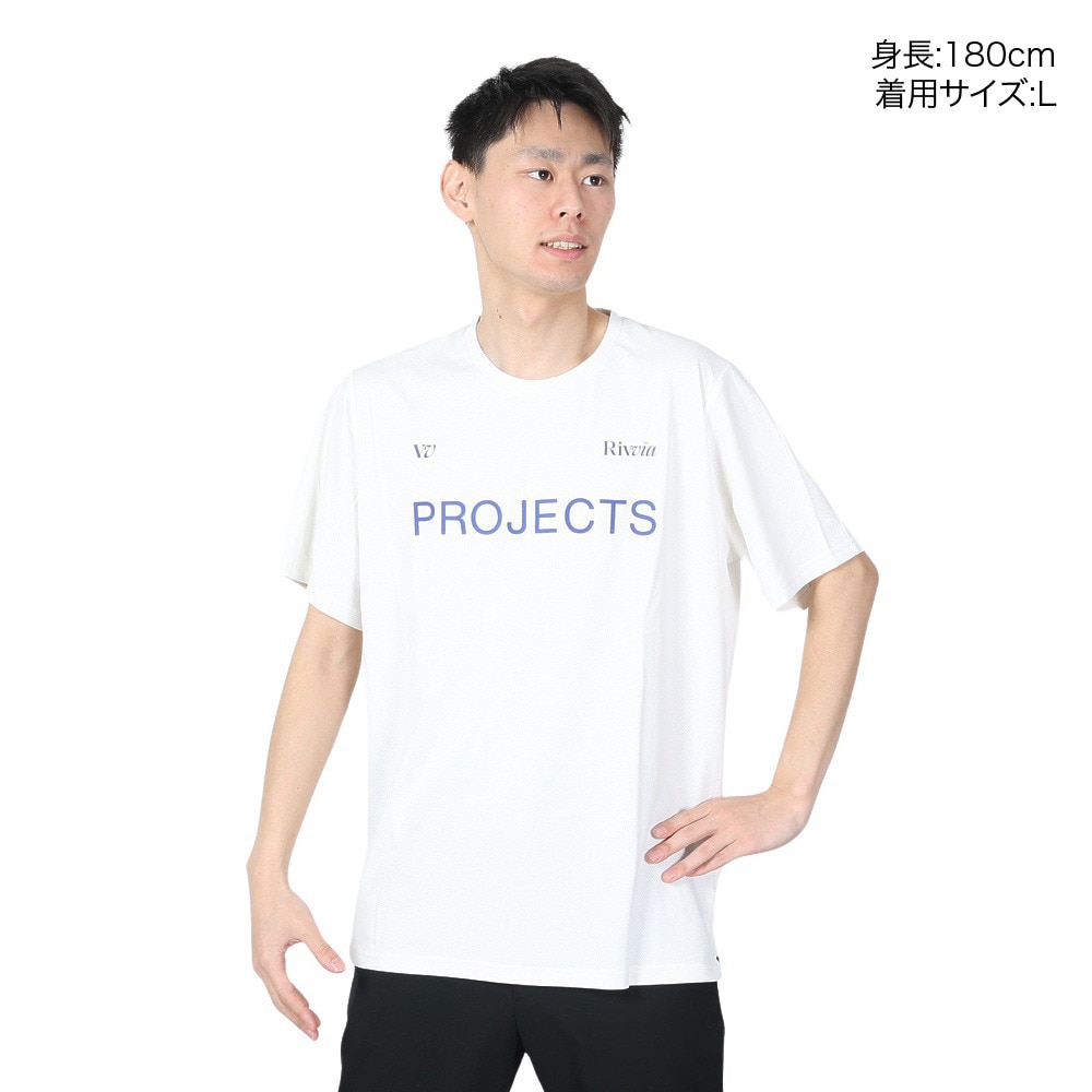 リヴィアプロジェクツ（Rivvia Projectu）（メンズ）半袖Tシャツ メンズ RPL SPORTS T-SHIRT RTE-22413-WHT