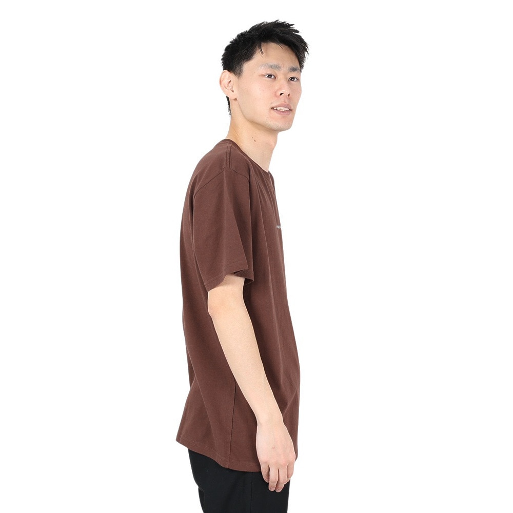 リヴィアプロジェクツ（Rivvia Projectu）（メンズ）半袖Tシャツ メンズ PROJECTING T-SHIRT RTE-23101-CHESTNUT