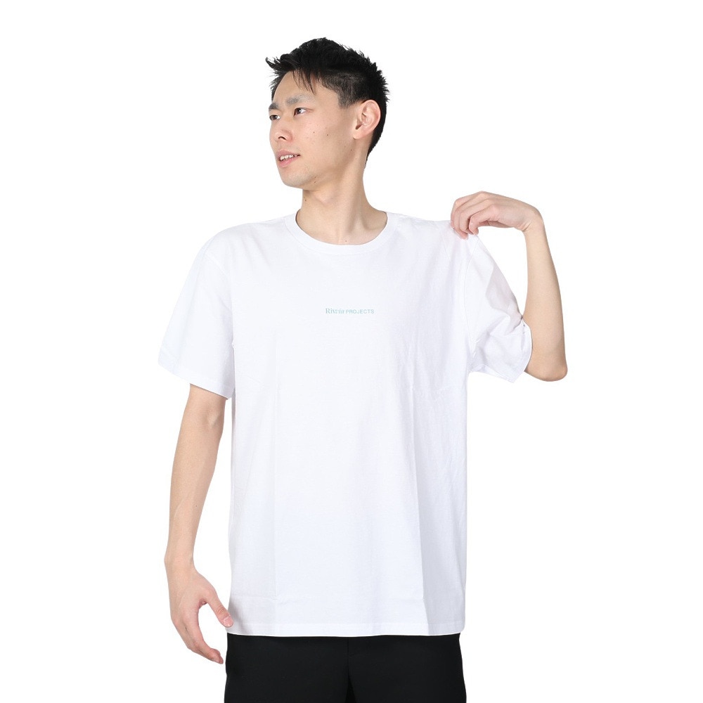 リヴィアプロジェクツ（Rivvia Projectu）（メンズ）半袖Tシャツ メンズ PROJECTING T-SHIRT RTE-23101-WHT