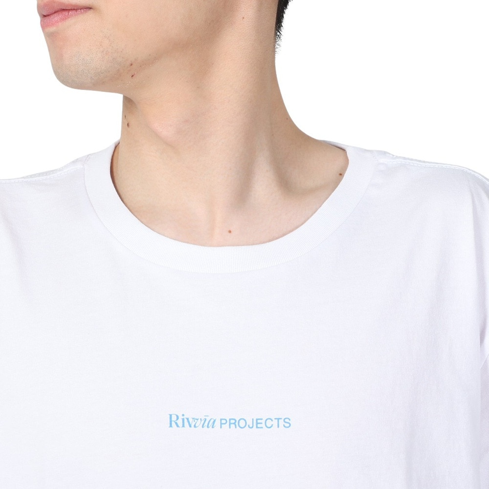 リヴィアプロジェクツ（Rivvia Projectu）（メンズ）半袖Tシャツ メンズ PROJECTING T-SHIRT RTE-23101-WHT