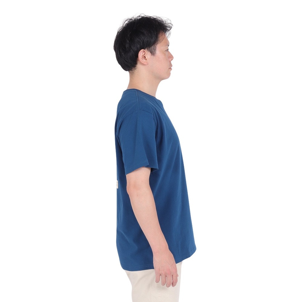 リヴィアプロジェクツ（Rivvia Projectu）（メンズ）NIGHT+DAY 半袖Tシャツ RTE-23203-NAV