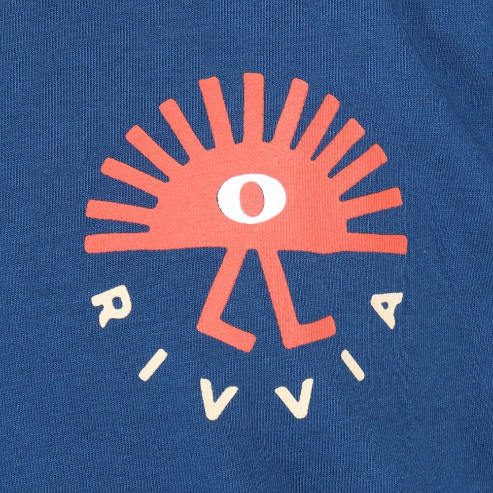 リヴィアプロジェクツ（Rivvia Projectu）（メンズ）NIGHT+DAY 半袖Tシャツ RTE-23203-NAV