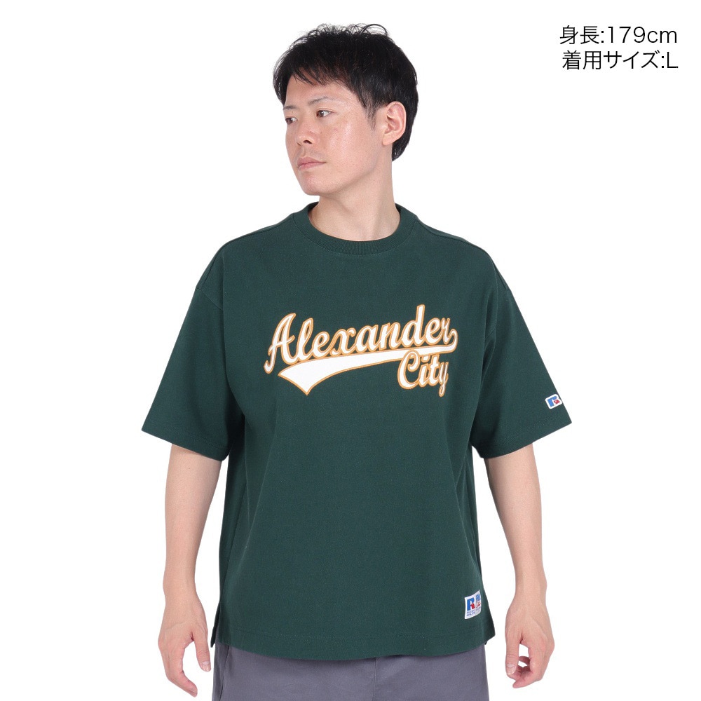 ラッセル（RUSSELL）（メンズ）Tシャツ メンズ ヘビーウエイト レタード RBM23S0001 GRN