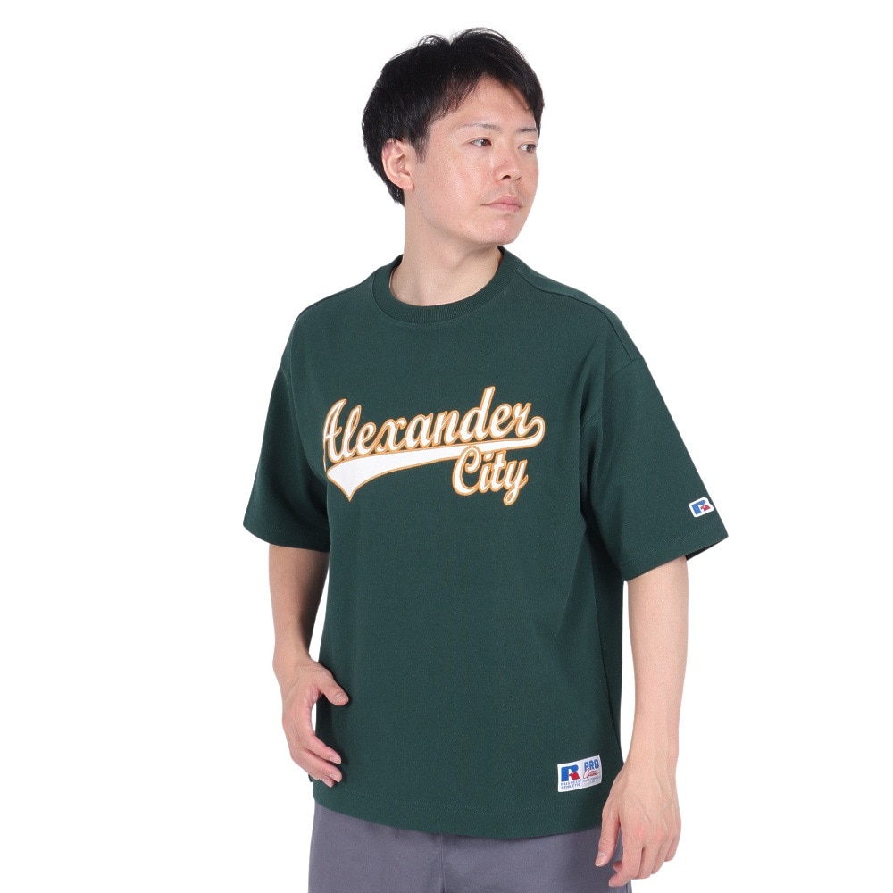 ラッセル（RUSSELL）（メンズ）Tシャツ メンズ ヘビーウエイト レタード RBM23S0001 GRN
