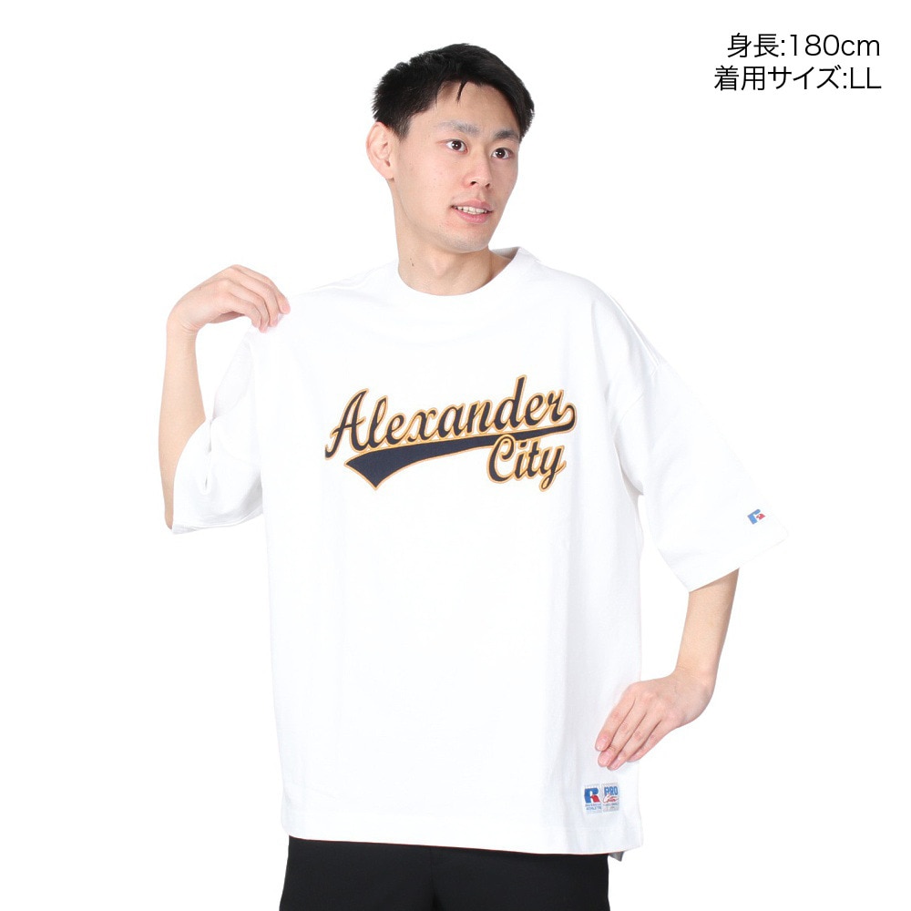 ラッセル（RUSSELL）（メンズ）Tシャツ メンズ ヘビーウエイト レタード RBM23S0001 WHT