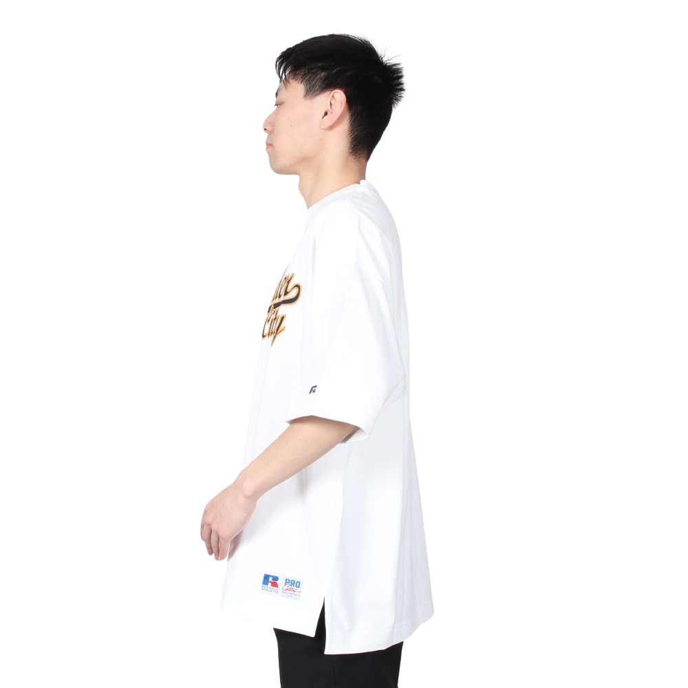 ラッセル（RUSSELL）（メンズ）Tシャツ メンズ ヘビーウエイト レタード RBM23S0001 WHT