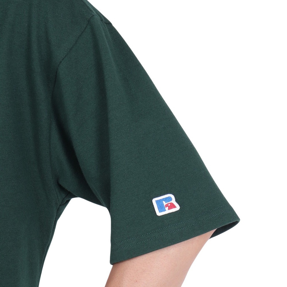 ラッセル（RUSSELL）（メンズ）半袖Tシャツ メンズ 88/12 カレッジクルーネック RBM23S0005 GRN