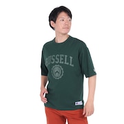 ラッセル（RUSSELL）（メンズ）半袖Tシャツ メンズ 88/12 カレッジクルーネック RBM23S0005 GRN