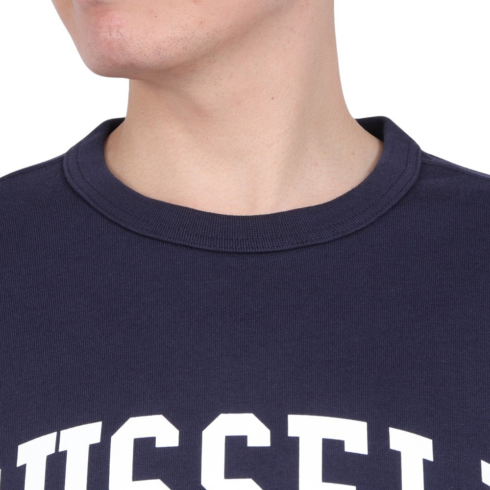 ラッセル（RUSSELL）（メンズ）半袖Tシャツ メンズ 88/12 カレッジクルーネックTシャツ RBM23S0005 NVY