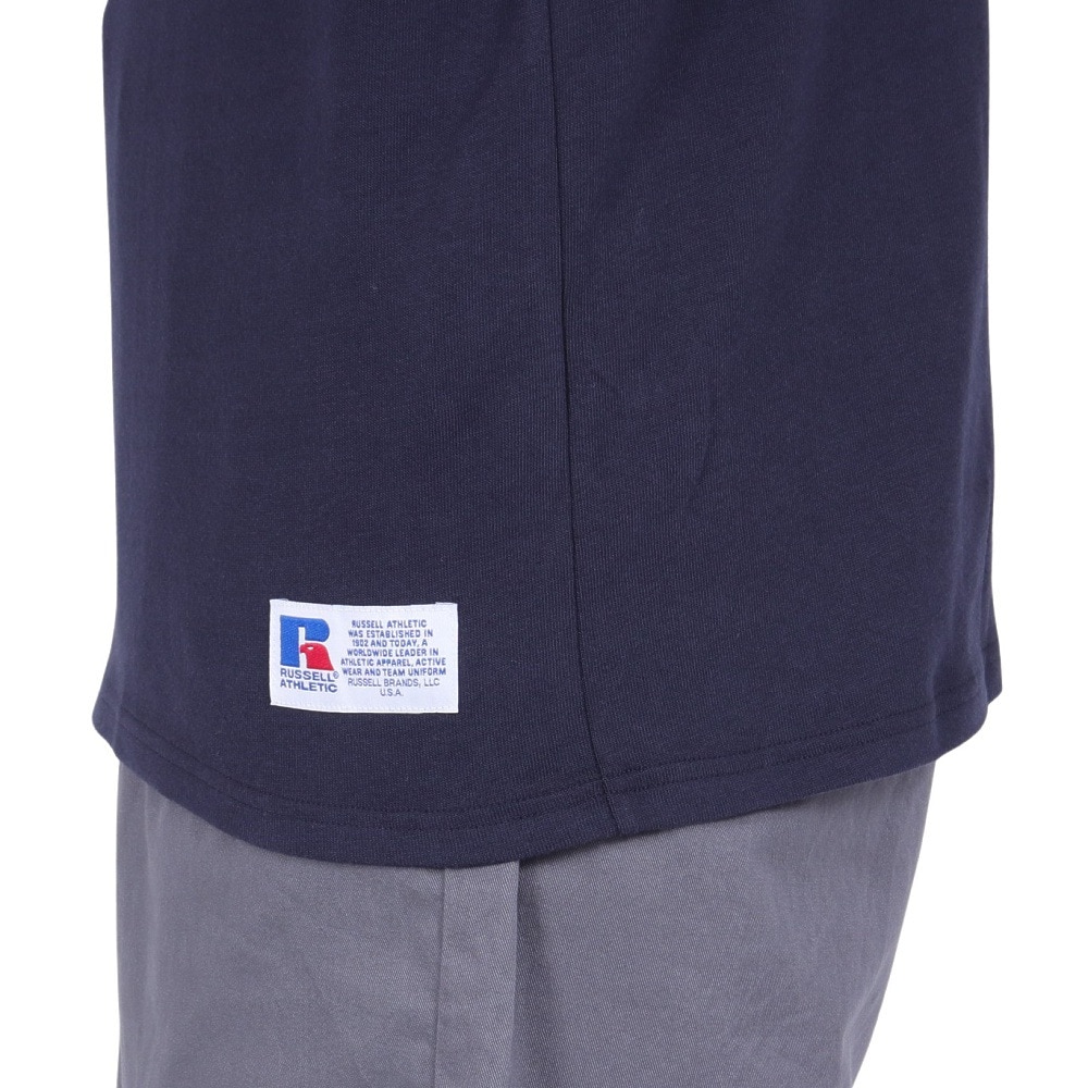 ラッセル（RUSSELL）（メンズ）半袖Tシャツ メンズ 88/12 カレッジクルーネックTシャツ RBM23S0005 NVY