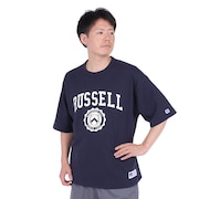 ラッセル（RUSSELL）（メンズ）半袖Tシャツ メンズ 88/12 カレッジクルーネックTシャツ RBM23S0005 NVY