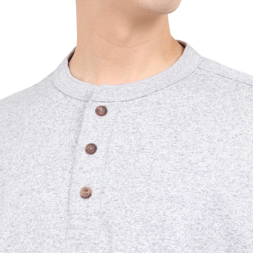 ラッセル（RUSSELL）（メンズ）半袖Tシャツ メンズ 88/12 ヘンリーネック RBM23S0006 MGRY