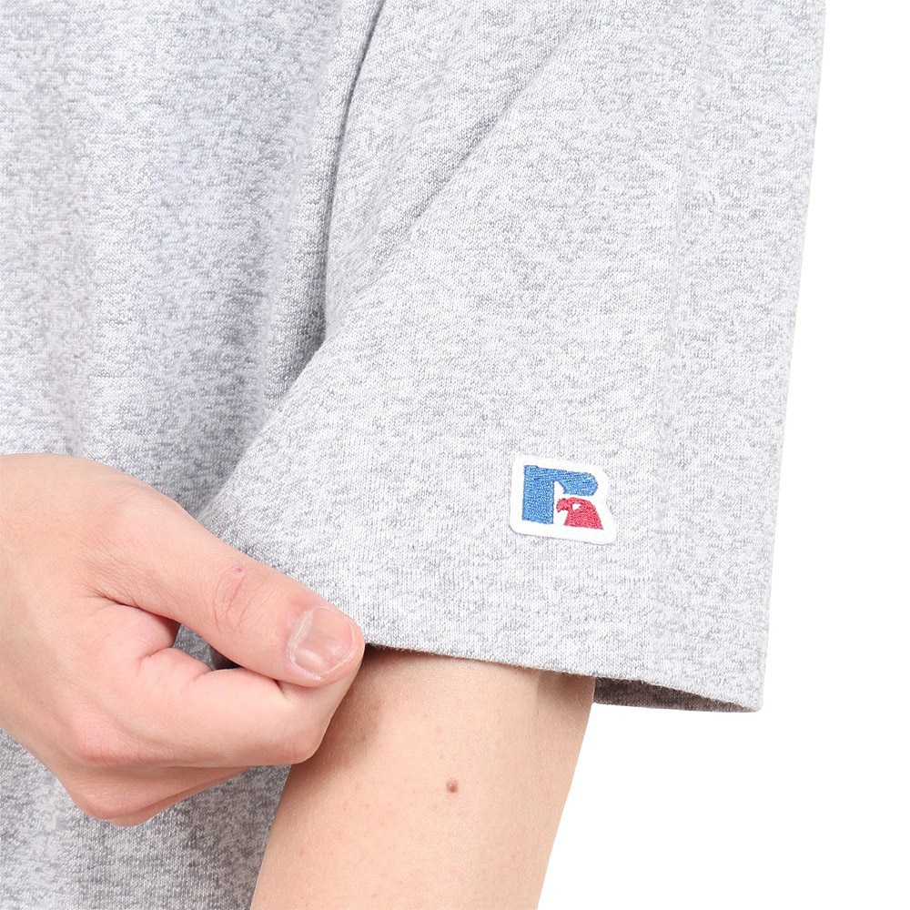 ラッセル（RUSSELL）（メンズ）半袖Tシャツ メンズ 88/12 ヘンリーネック RBM23S0006 MGRY
