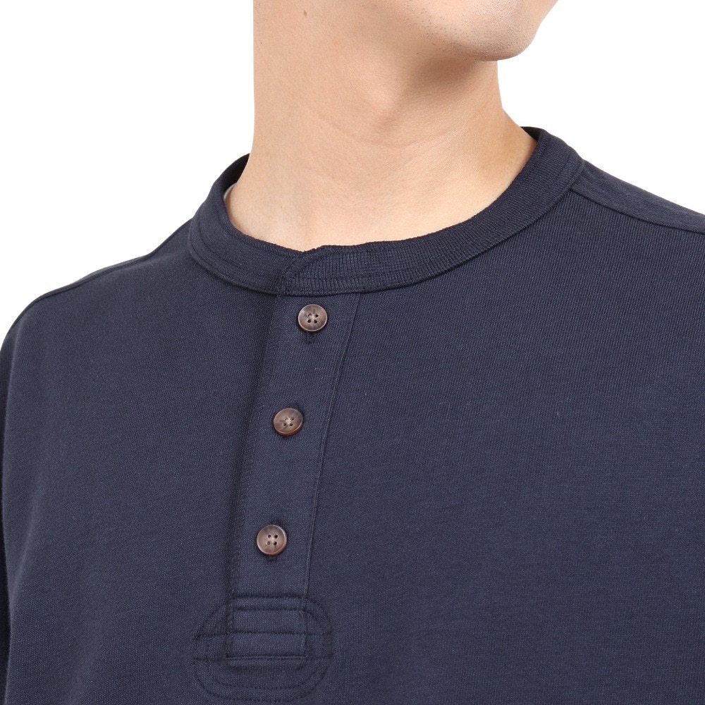ラッセル（RUSSELL）（メンズ）半袖Tシャツ メンズ 88/12 ヘンリーネックTシャツ RBM23S0006 NVY