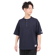 ラッセル（RUSSELL）（メンズ）半袖Tシャツ メンズ 88/12 ヘンリーネックTシャツ RBM23S0006 NVY