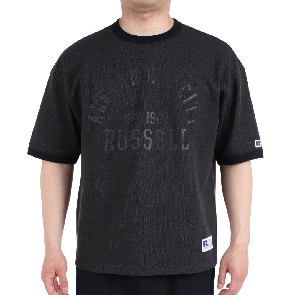 ラッセル（RUSSELL）（メンズ）半袖Tシャツ メンズ ドライフィット 鹿の子  RBM23S0007 CGRY