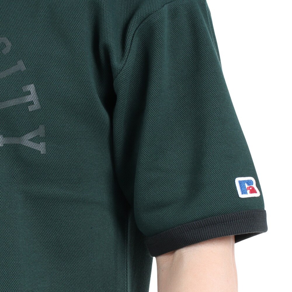 ラッセル（RUSSELL）（メンズ）半袖Tシャツ メンズ ドライフィット 鹿の子 RBM23S0007 GRN