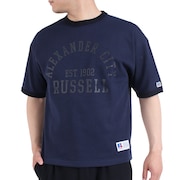 ラッセル（RUSSELL）（メンズ）半袖Tシャツ メンズ ドライフィット 鹿の子  RBM23S0007 NVY